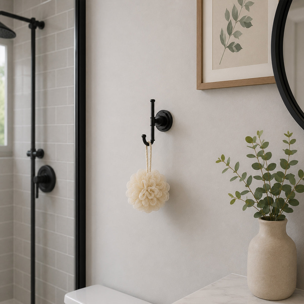 Lavorian Industrial Wall Mounted Bathroom Robe Hook