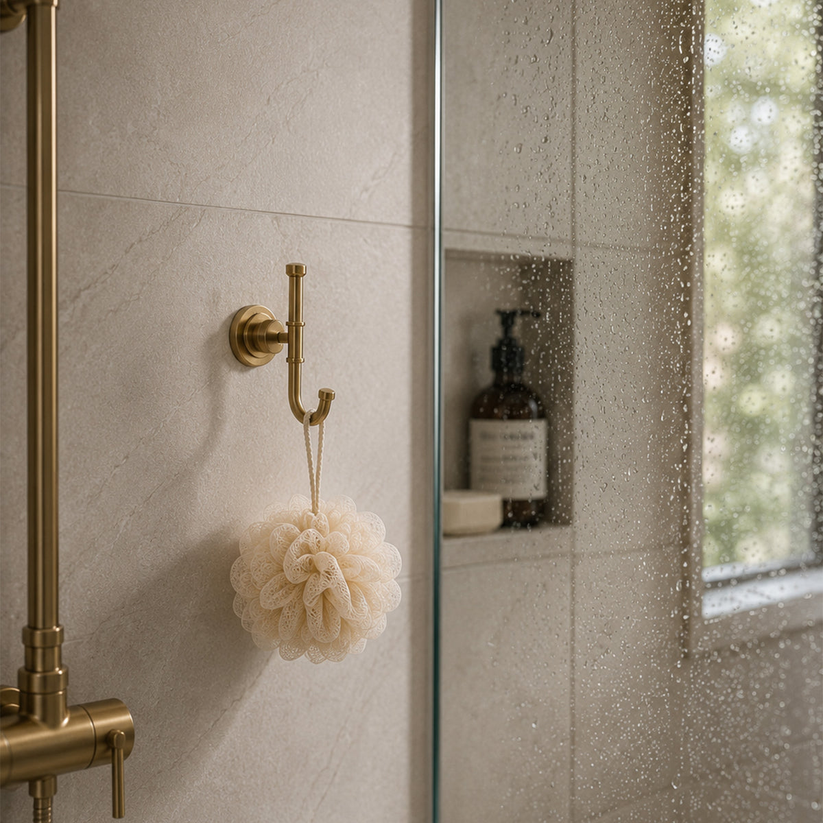 Lavorian Industrial Wall Mounted Bathroom Robe Hook