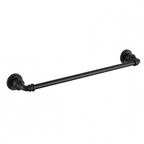 Lavorian Matte Black Industrial bathroom hardware