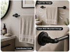 Lavorian Industrial 18 Inch Wall Mounted Bathroom Towel Bar