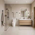 Lavorian Modern 24 Inch Wall Mounted Bathroom Towel Bar