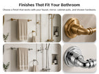 Lavorian Industrial 24 Inch Wall Mounted Bathroom Towel Bar