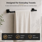 Lavorian Contemporary 24 Inch Wall Mounted Bathroom Towel Bar