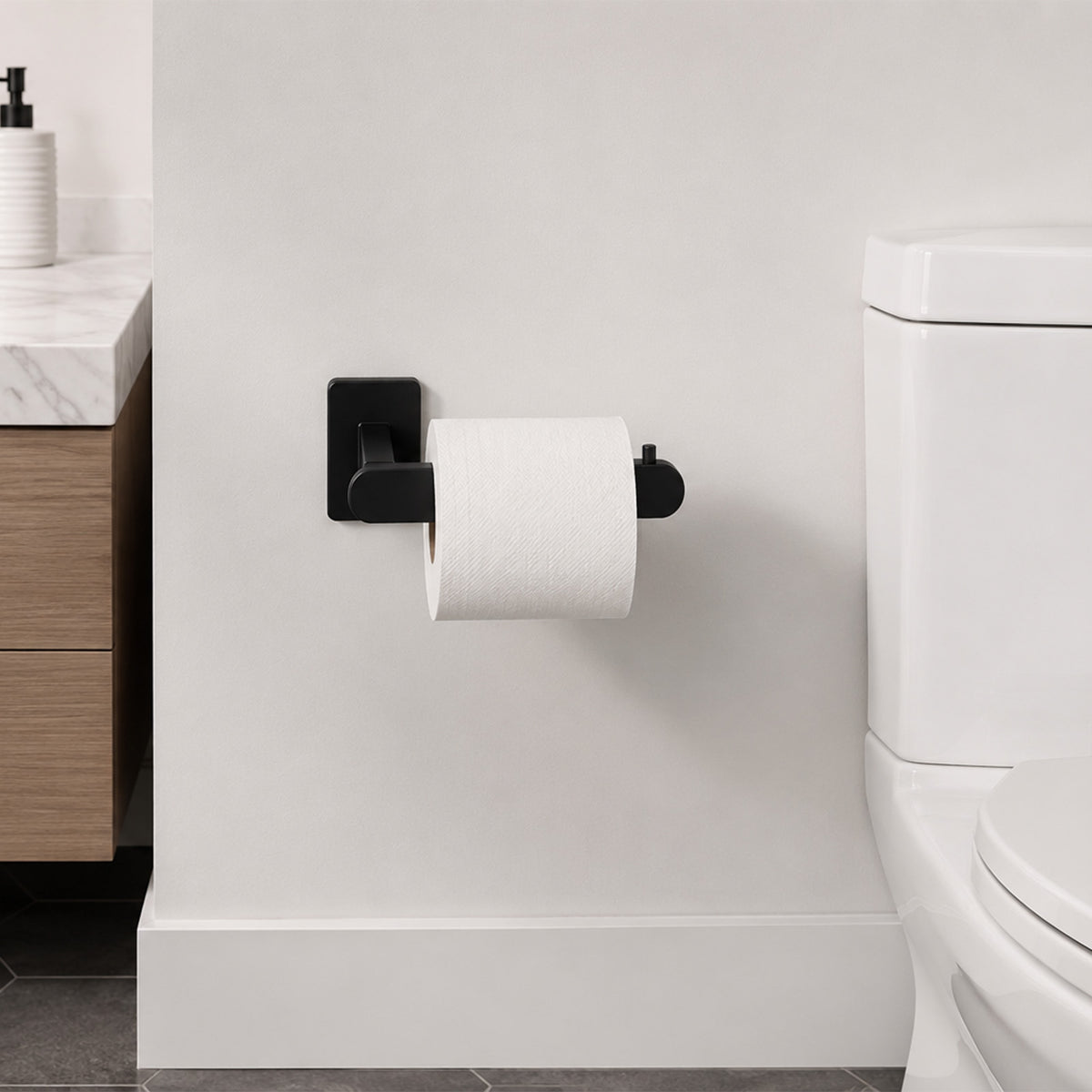Lavorian Contemporary Wall Mounted Toilet Paper Holder