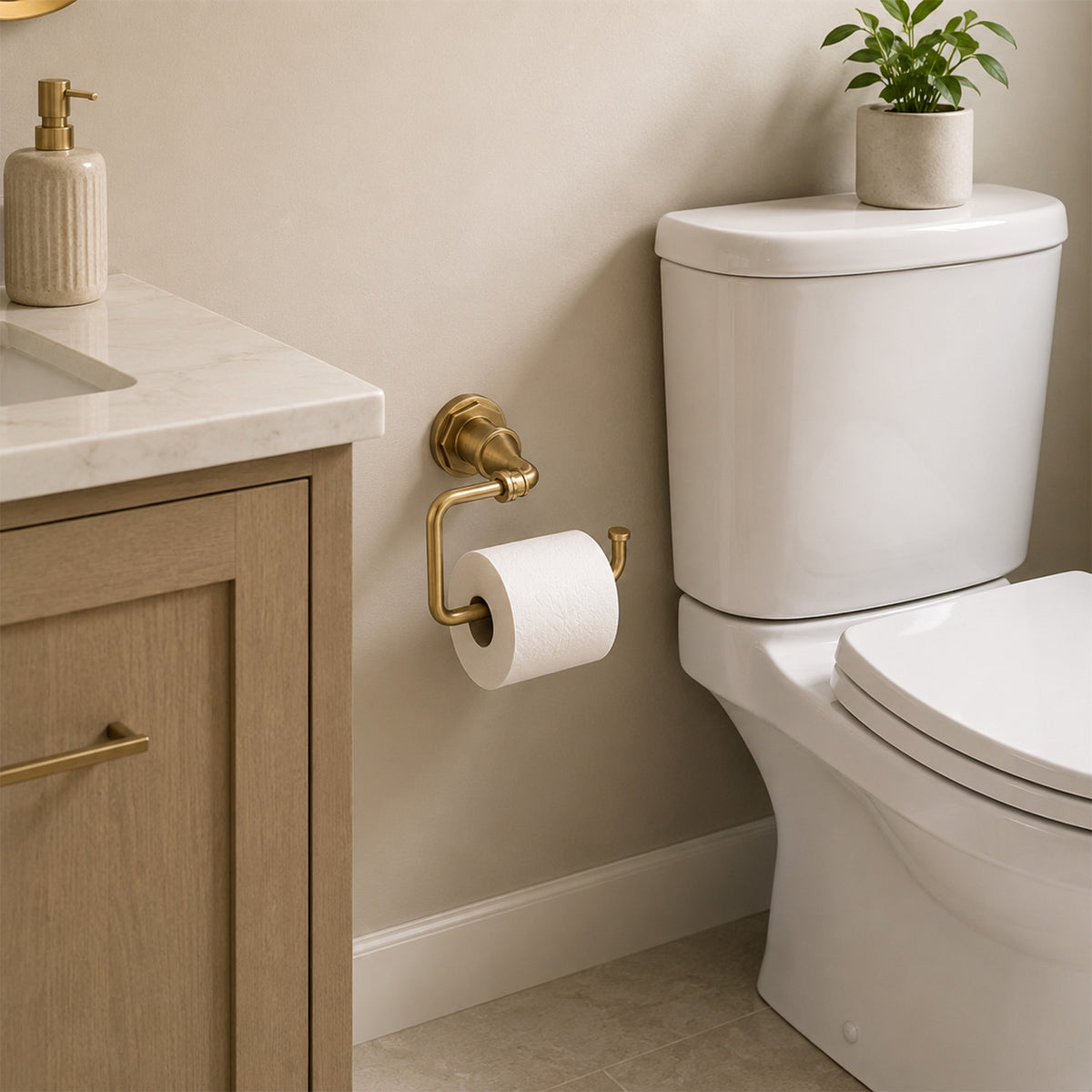 Lavorian Industrial Wall Mounted Toilet Paper Holder