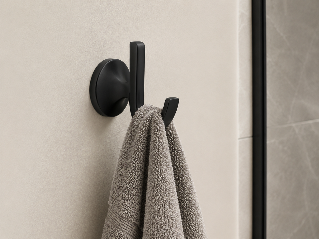Lavorian Modern Wall Mounted Bathroom Robe Hook