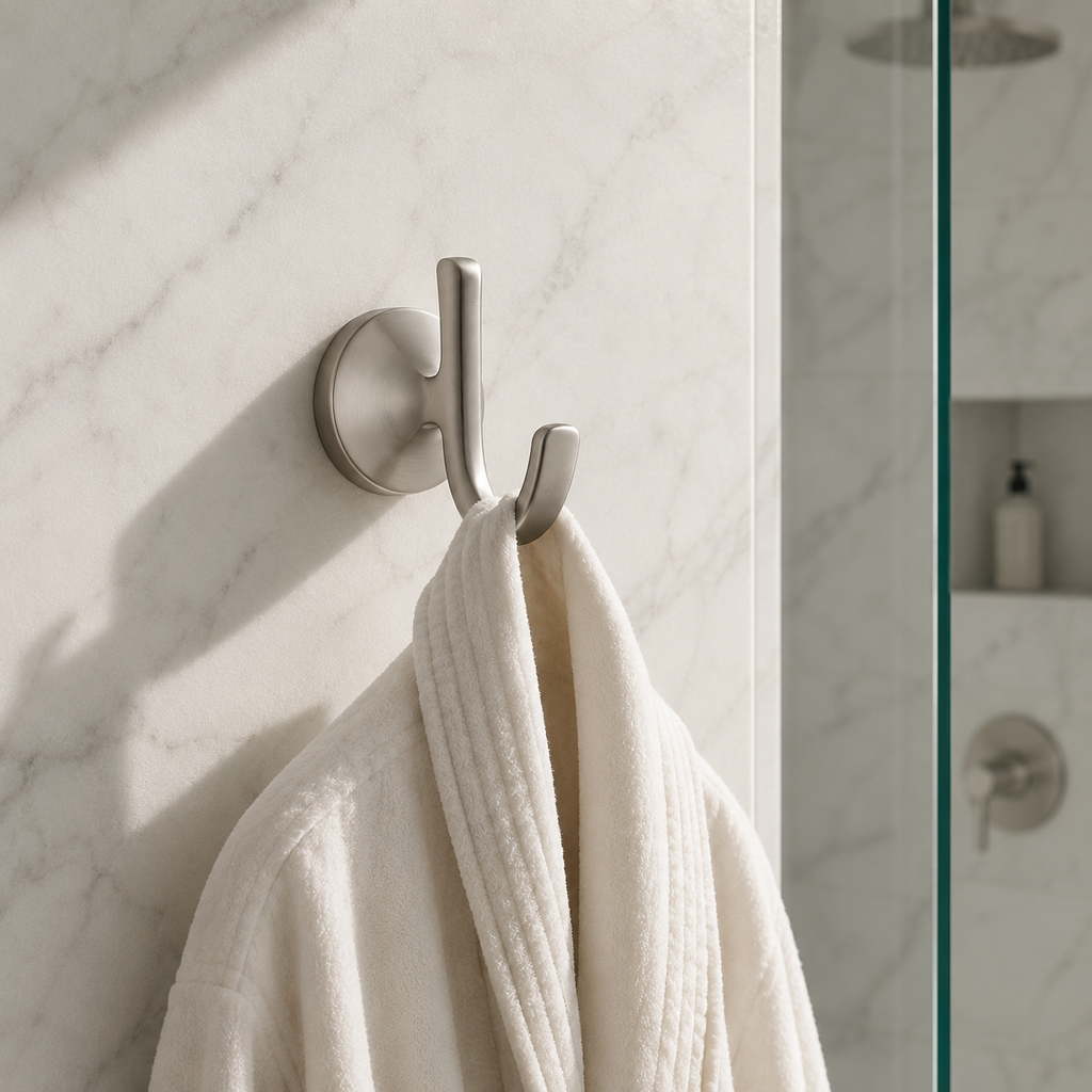 Lavorian Modern Wall Mounted Bathroom Robe Hook
